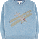 Boy - Mitch Cashmere Jumper with Plane Intarsia