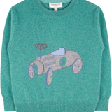 Boy - Dom Cashmere Jumper with Car Intarsia