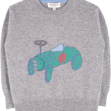 Boy - Dom Cashmere Jumper with Car Intarsia