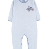 Baby Boy - Dominic Cashmere Romper with Car Intarsia