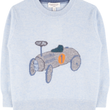 Boy - Dom Cashmere Jumper with Car Intarsia