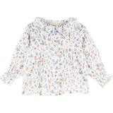 Baby Girl - Callie 100% Cotton Blouse with Pleats in Nature Prints