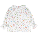 Baby Girl - Callie 100% Cotton Blouse with Pleats in Nature Prints