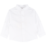 Baby Boy - Bruno 100% Cotton Grandad Shirt With Roll-Up Sleeves