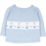 Baby Boy - Jason Cotton Set with Teddy Bear Smocked Panel