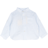 Baby Boy - Rowan 100% Linen Grandad Collar Shirt With Pocket