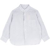 Boy - Rowan 100% Linen Grandad Collar Shirt With Pocket