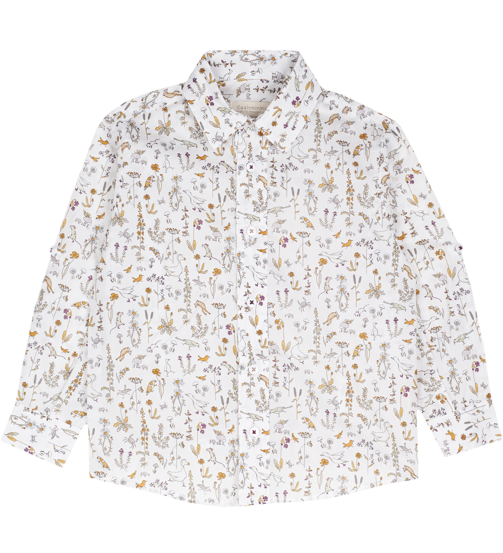 Baby Boy - Davide 100% Cotton Classic Shirt in Nature Prints