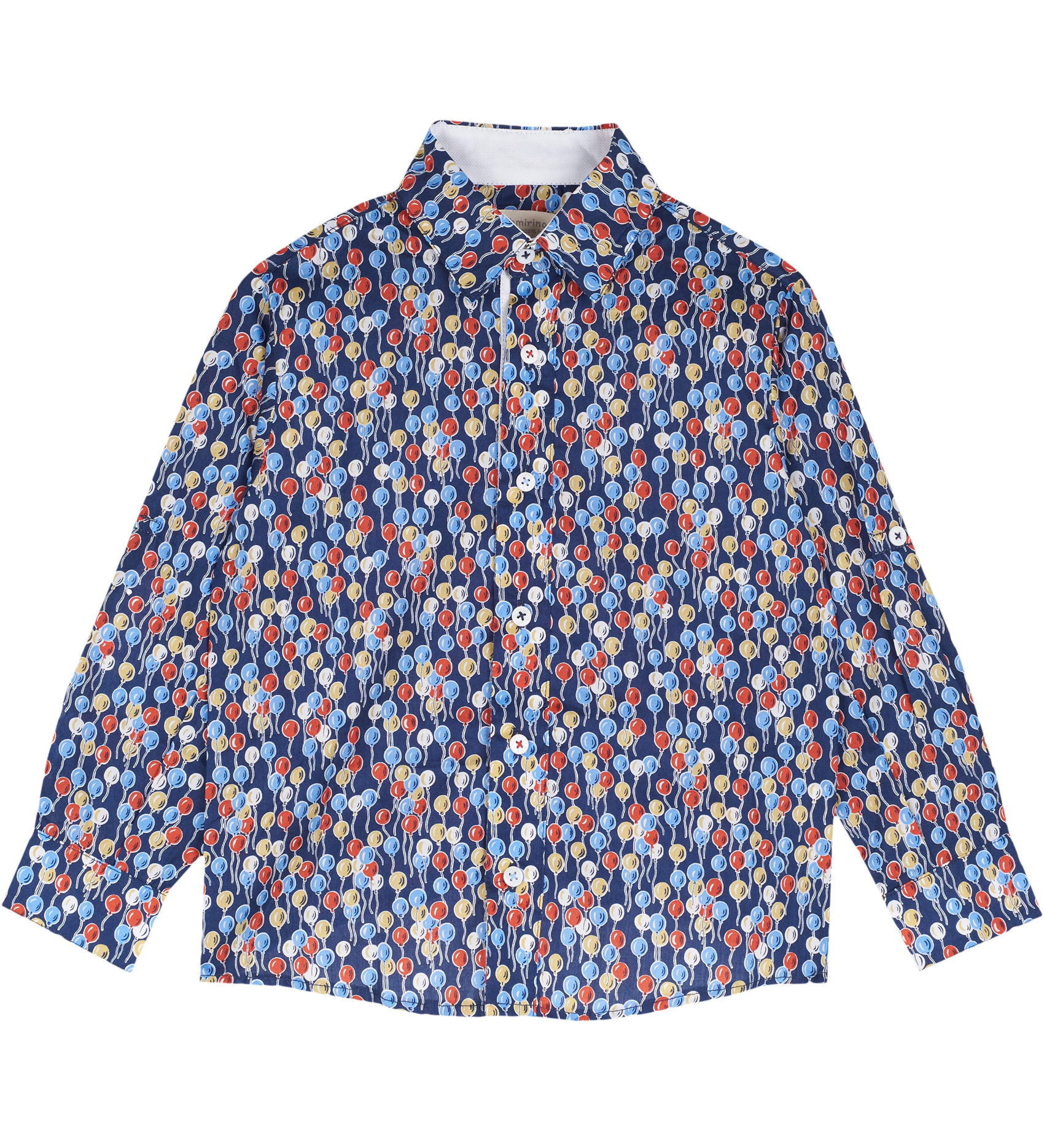 Boy - Oliver 100% Cotton Classic Collar Shirt With Playtime Prints