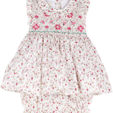 Baby Girl - Delilah Cotton Hand Embroidered Smocked Set