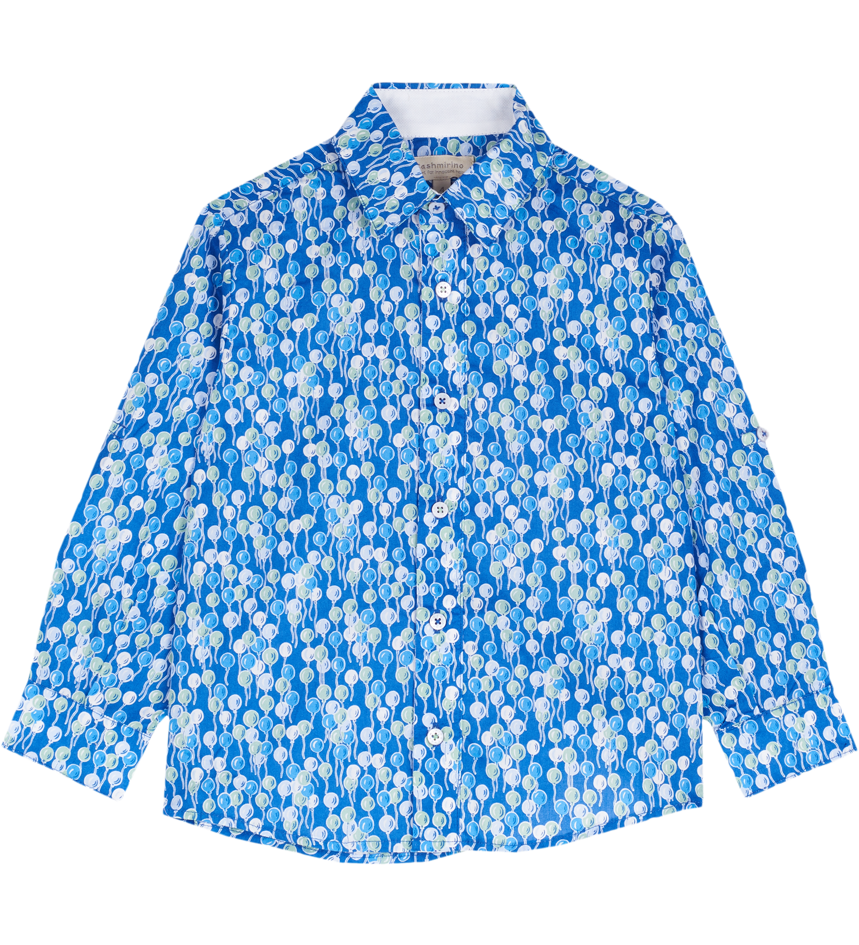 Boy - Oliver 100% Cotton Classic Collar Shirt With Playtime Prints