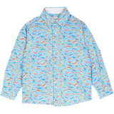 Boy - Oliver 100% Cotton Classic Collar Shirt With Playtime Prints