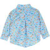 Baby Boy - Oliver 100% Cotton Classic Collar Shirt With Playtime Prints