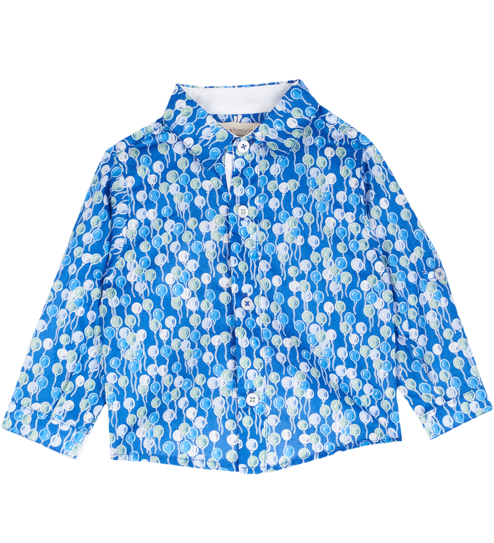 Baby Boy - Oliver 100% Cotton Classic Collar Shirt With Playtime Prints