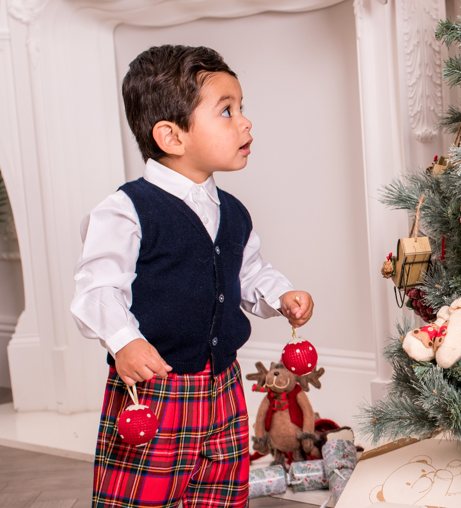 Boys shop sleeveless cardigan