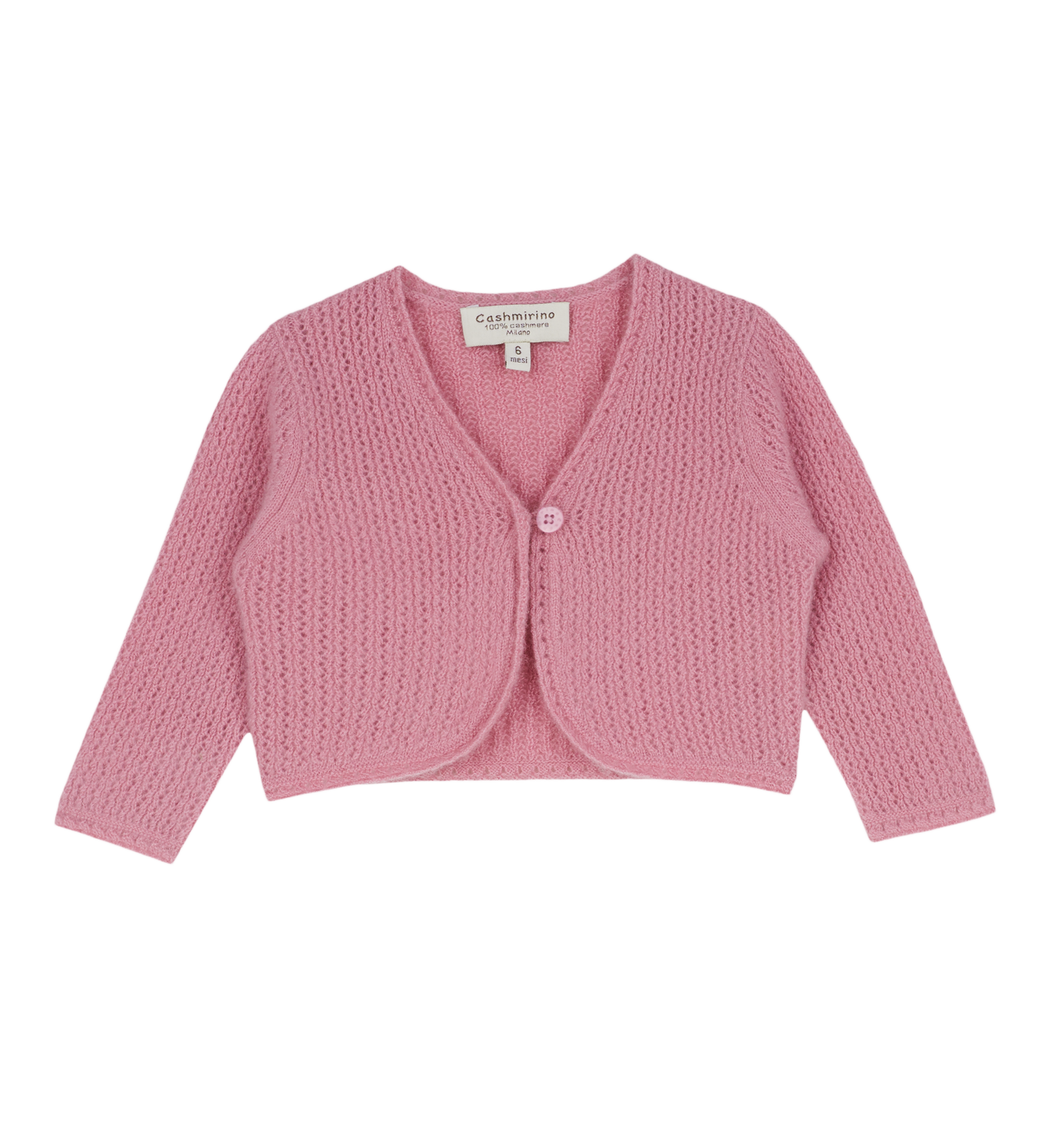 Baby Girl - Brielle Cashmere Shrug in Braided Stitch