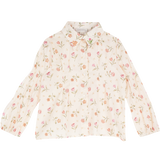 Girl - Rosette Cotton Blouse